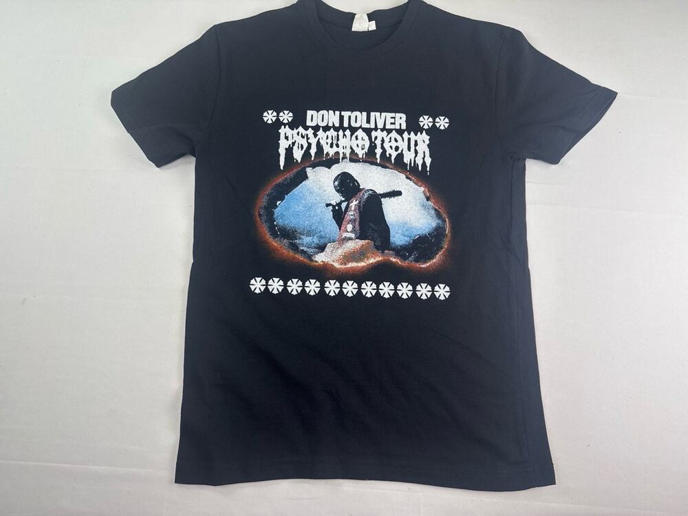 Don Toliver Psycho Tour 2024 T-Shirt Black Size Small